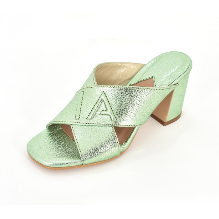 SPL Shoes Heels - Metallic Green