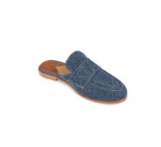 Tassel Mules - Denim