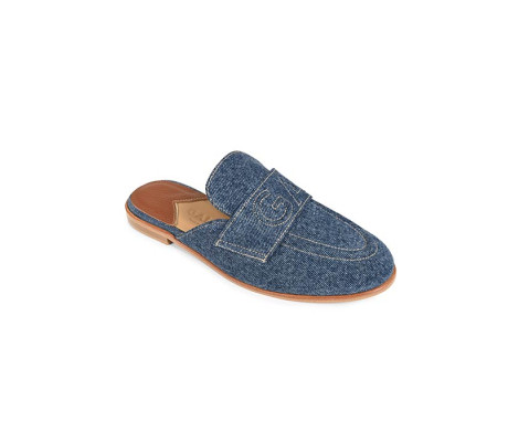 Tassel Mules - Denim