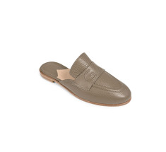 Tassel Mules - Taupe
