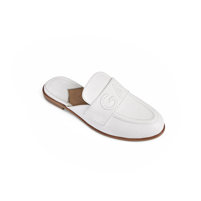 Tassel Mules - White