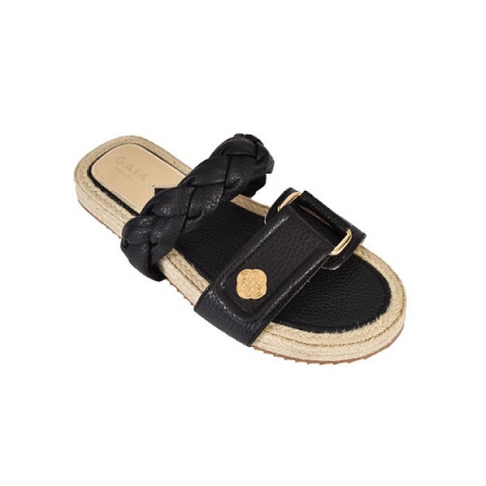 Braided Adjustable Flats - Black