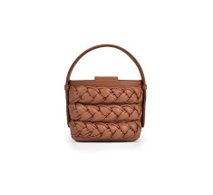 Braided Bucket Micro - Caramel