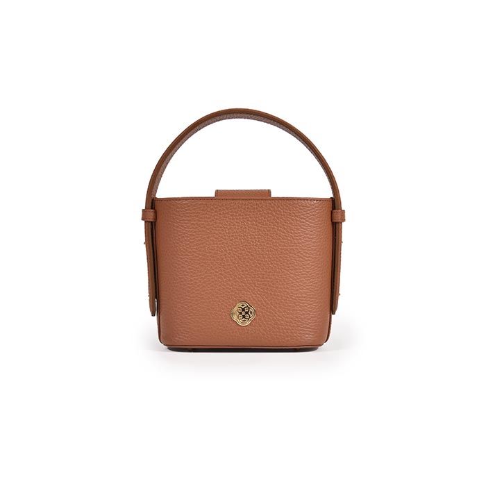 Braided Bucket Micro - Caramel