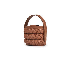 Braided Bucket Micro - Caramel