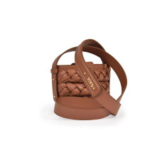 Braided Bucket Micro - Caramel