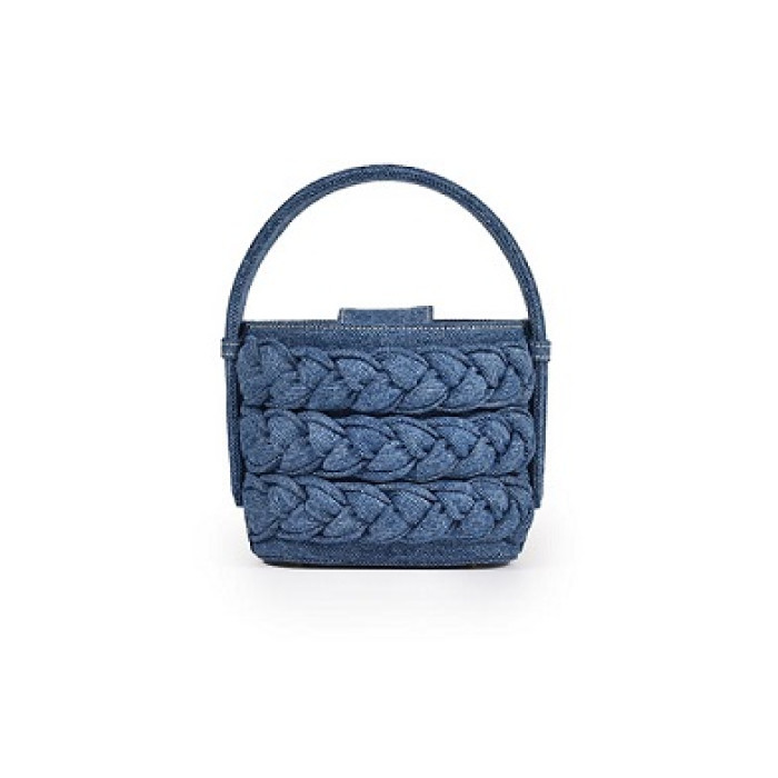 Braided Bucket Micro - Denim