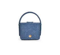 Braided Bucket Micro - Denim