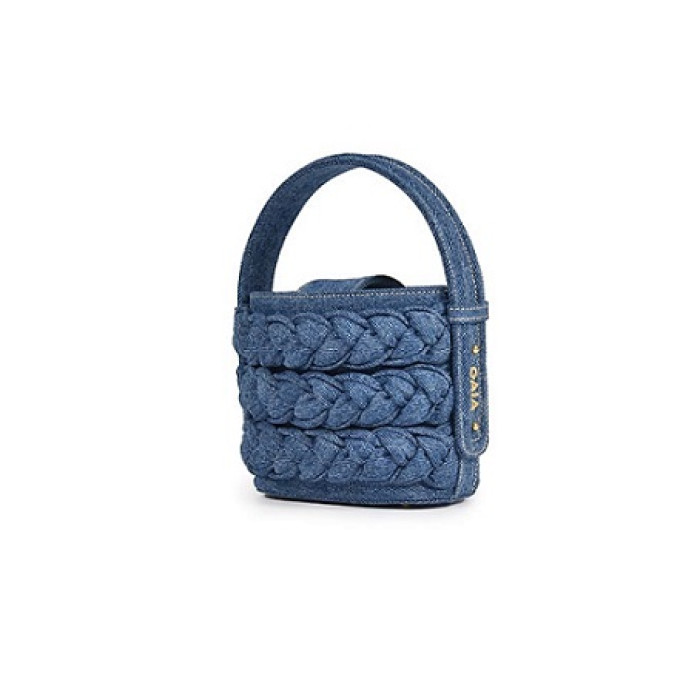 Braided Bucket Micro - Denim