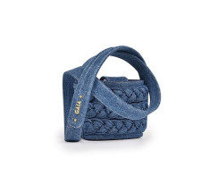 Braided Bucket Micro - Denim