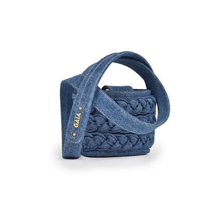 Braided Bucket Micro - Denim