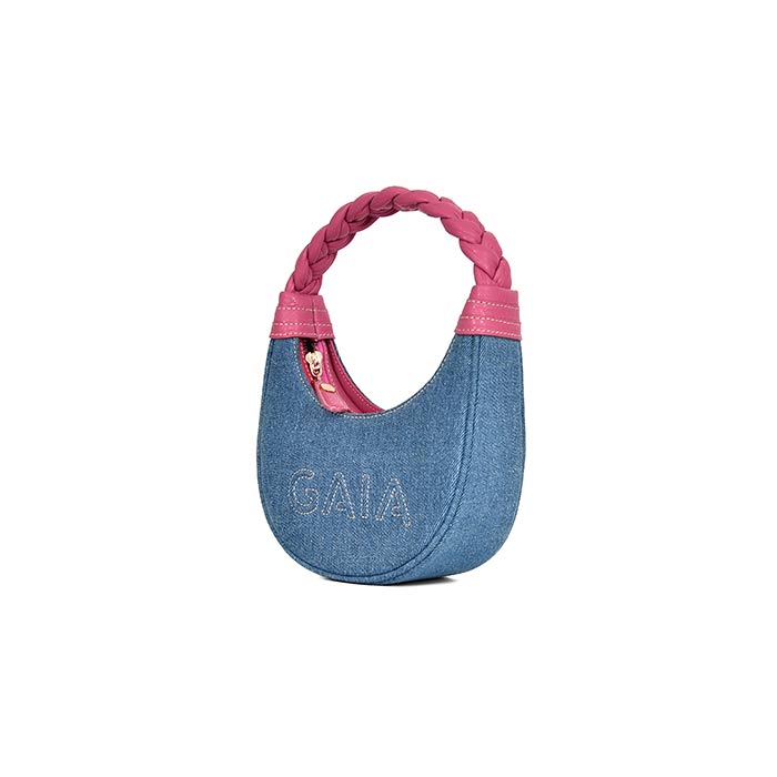 Braided Micro Denim - Pink