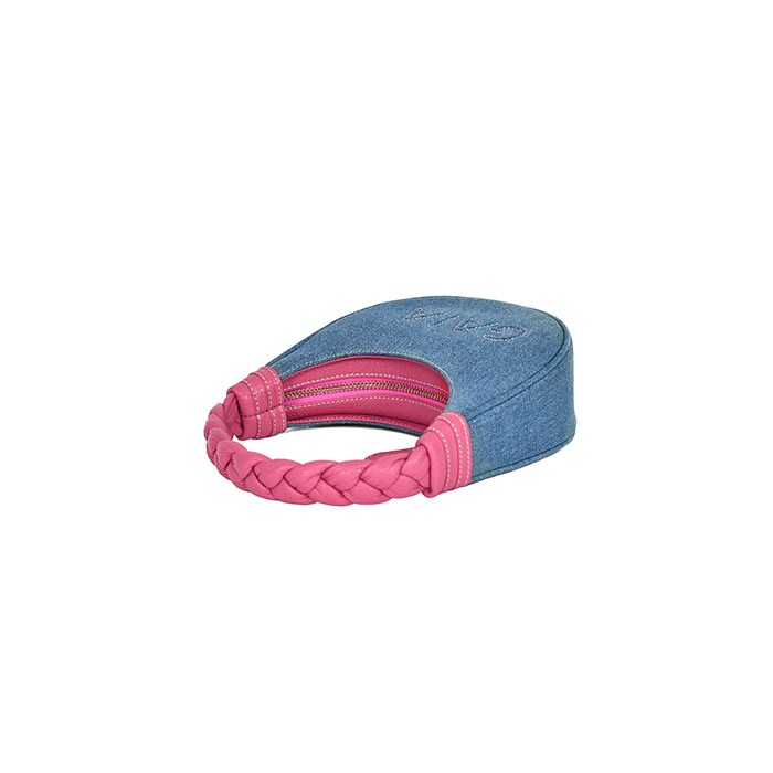 Braided Micro Denim - Pink