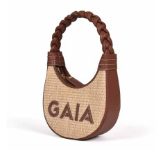 Braided Straw Mini - Brown