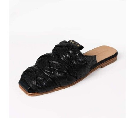 Shoes Braided Mules - Black