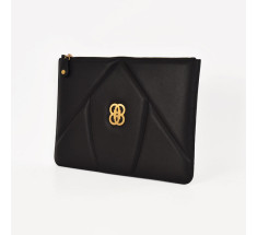 The 8 Collection Envelope Clutch - Black & Gold