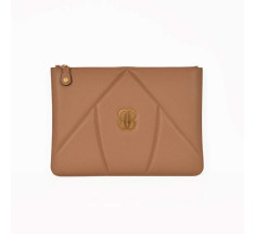 The 8 Collection Envelope Clutch - Cappuccino