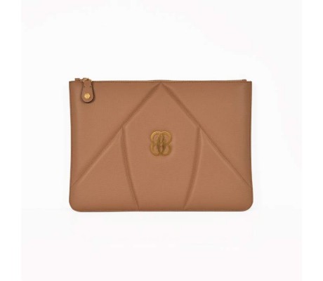 The 8 Collection Envelope Clutch - Cappuccino