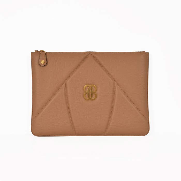 The 8 Collection Envelope Clutch - Cappuccino