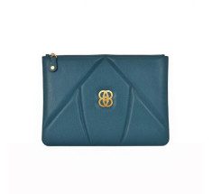 The 8 Collection Envelope Clutch - Navy Octane