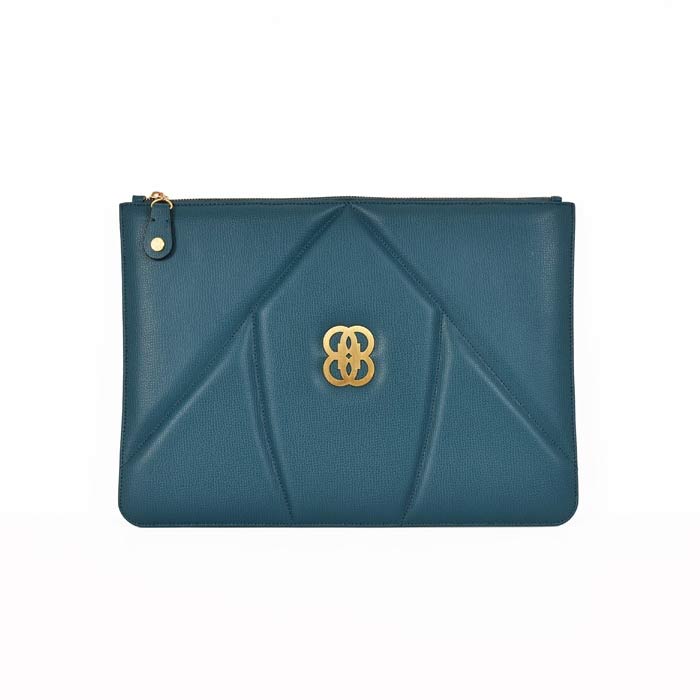 The 8 Collection Envelope Clutch - Navy Octane