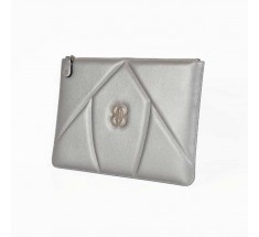 The 8 Collection Envelope Clutch - Silver