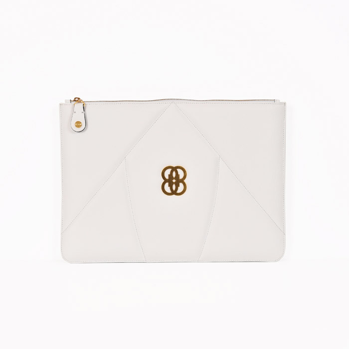 The 8 Collection Envelope Clutch - White