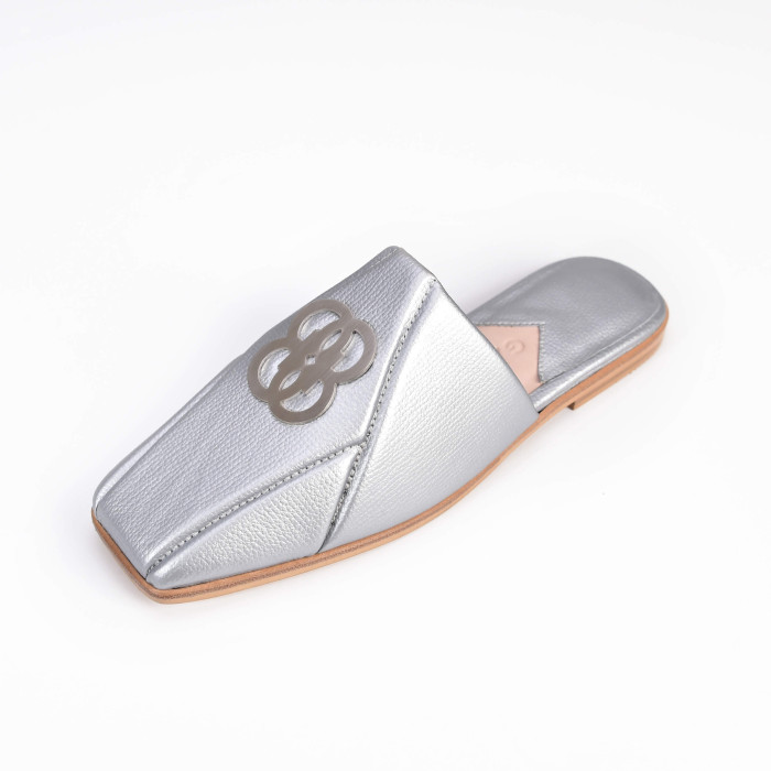 The 8 Collection Mules - Silver