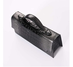 The Venetian Rectangle - Glossy Black with Silver Finish