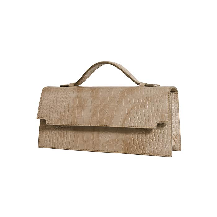 The Venetian Rectangle - Brushed design in light brown