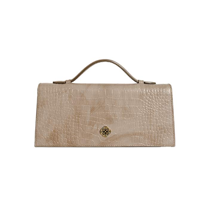 The Venetian Rectangle - Brushed design in light brown