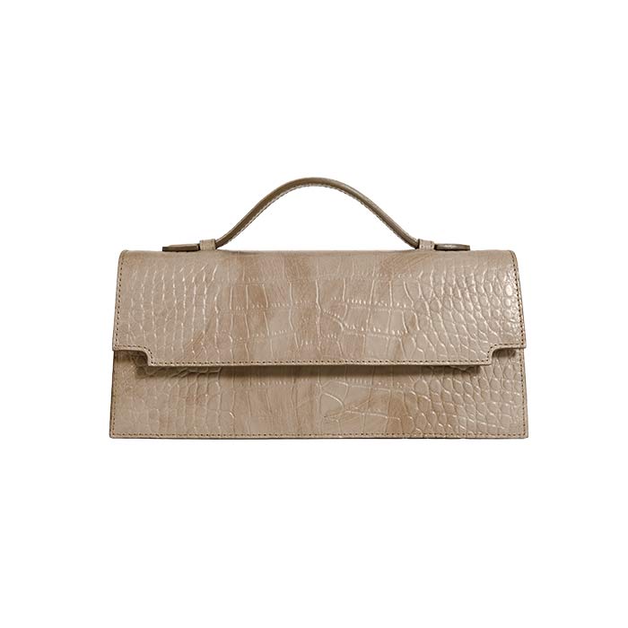 The Venetian Rectangle - Brushed design in light brown