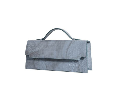 The Venetian Rectangle - Brushed design in pastel blue