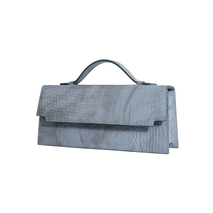 The Venetian Rectangle - Brushed design in pastel blue