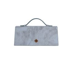 The Venetian Rectangle - Brushed design in pastel blue