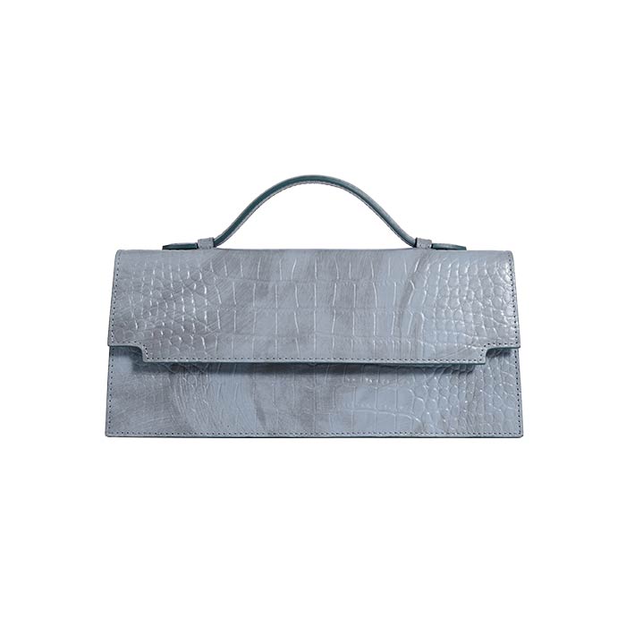 The Venetian Rectangle - Brushed design in pastel blue