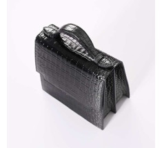 The Venetian Square - Glossy Black with Silver Finish