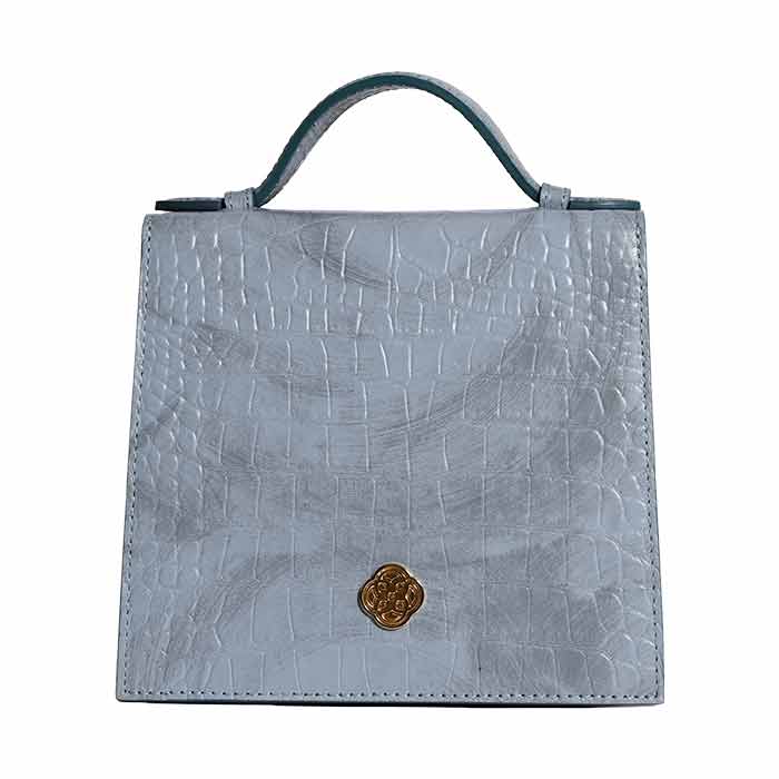 The Venetian Square - Brushed design in pastel blue