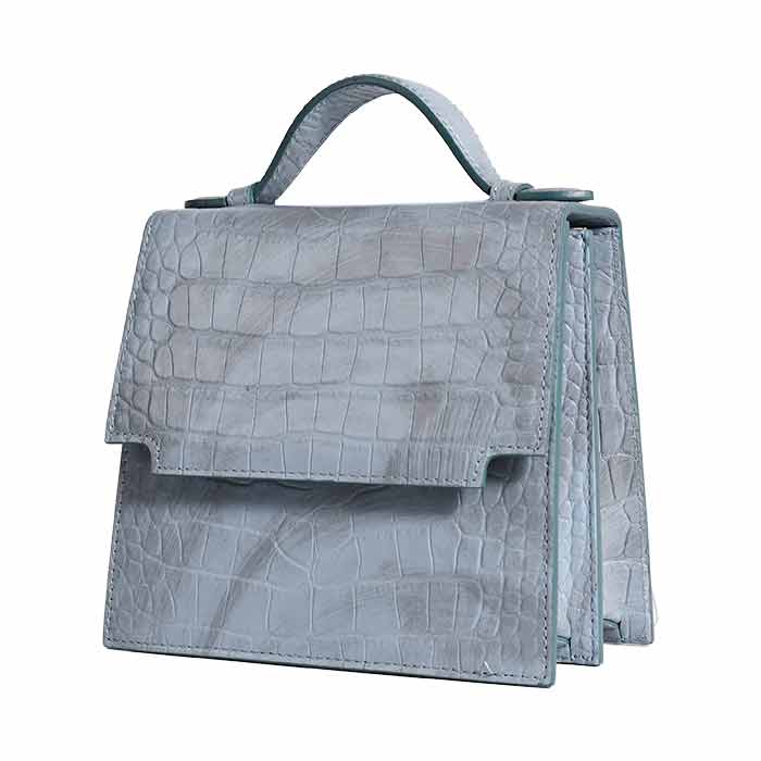 The Venetian Square - Brushed design in pastel blue