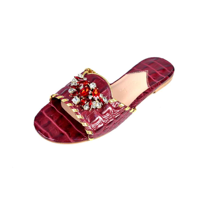 Victorian Flats Burgundy